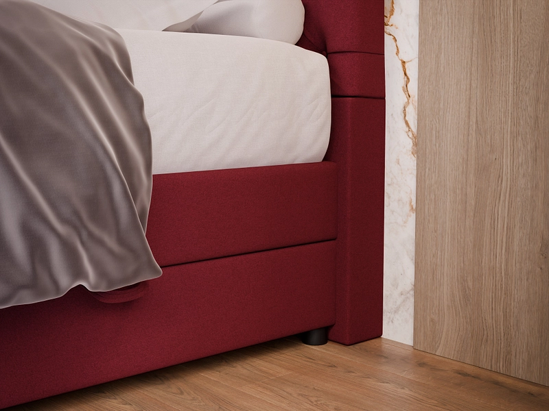 Boxspringbett KINGDOM rot