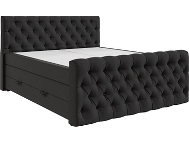 Boxspringbett KINGDOM anthrazit