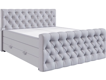 Boxspringbett KINGDOM grau