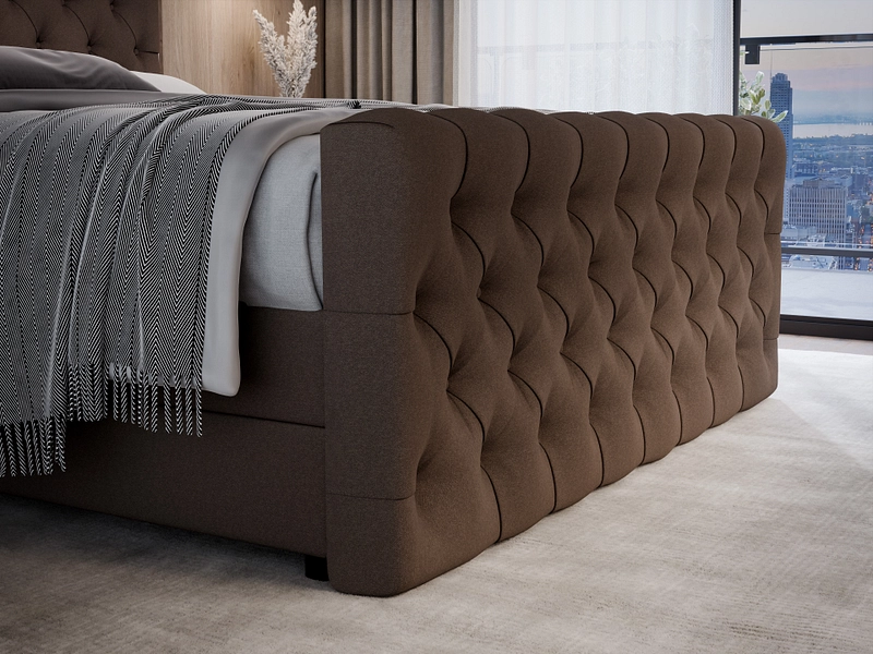 Boxspringbett KINGDOM braun