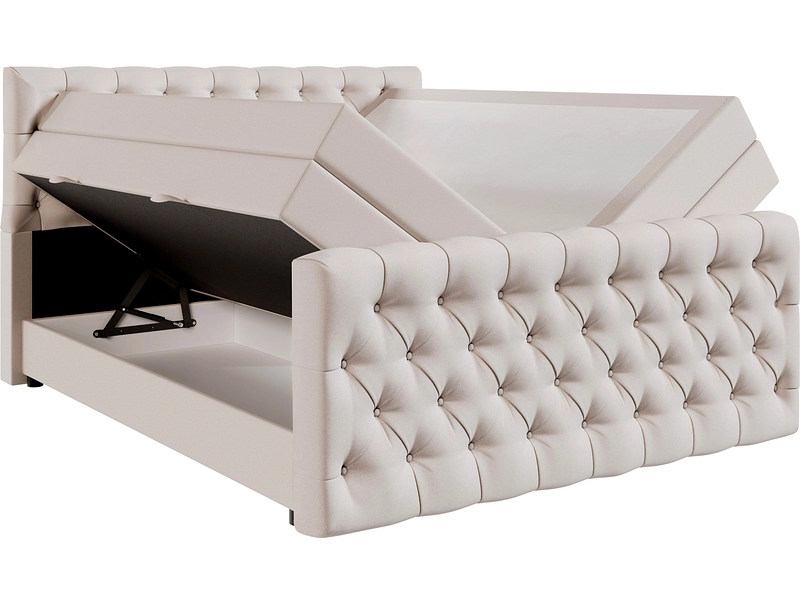 Boxspringbett KINGDOM beige