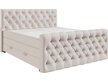 Boxspringbett KINGDOM beige