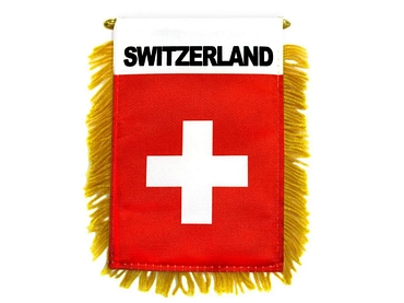 AZ FLAG Wimpel mit Saugnapf SCHWEIZ