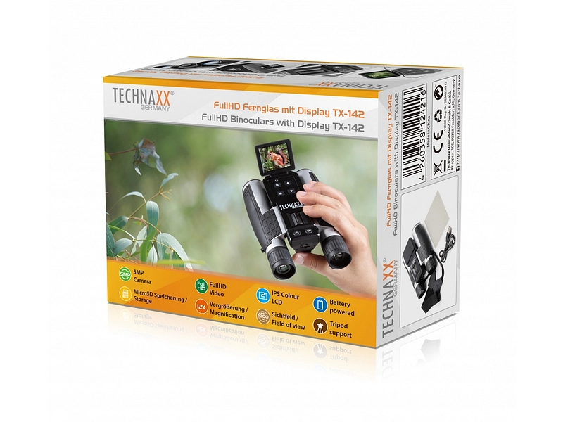 TECHNAXX Fernglas mit Bildschirm