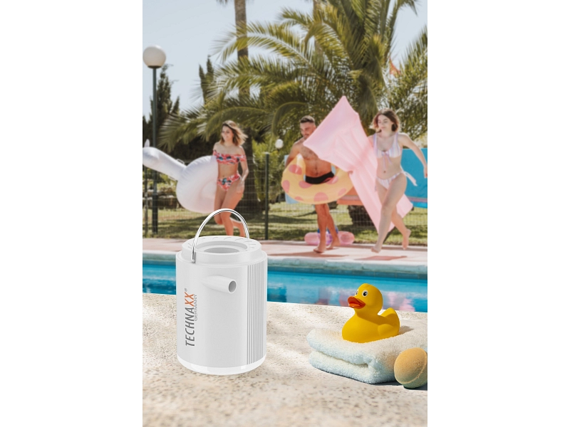 TECHNAXX Mini-Pumpe mit Batteriebetrieb