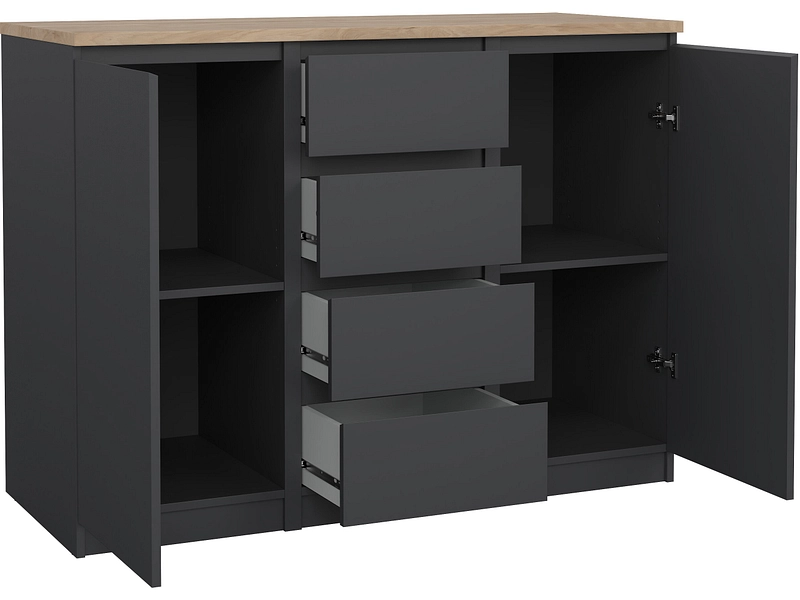 Comò NAIA 2 ante 4 cassetti