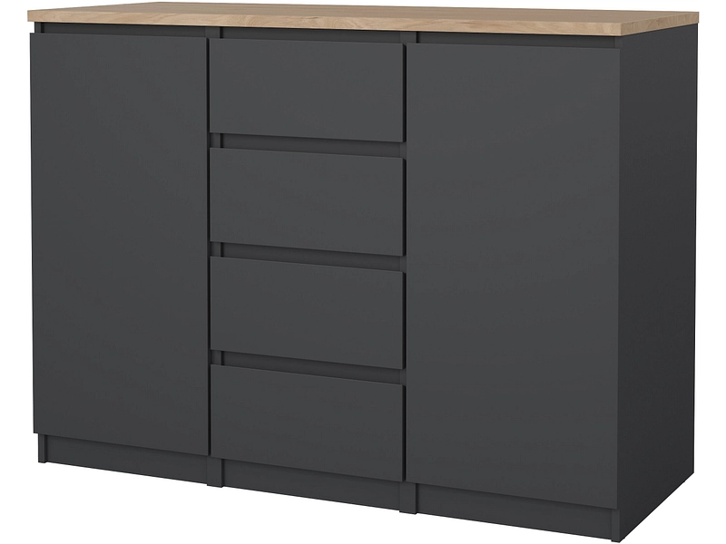 Comò NAIA 2 ante 4 cassetti