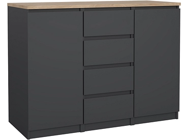 Comò NAIA 2 ante 4 cassetti