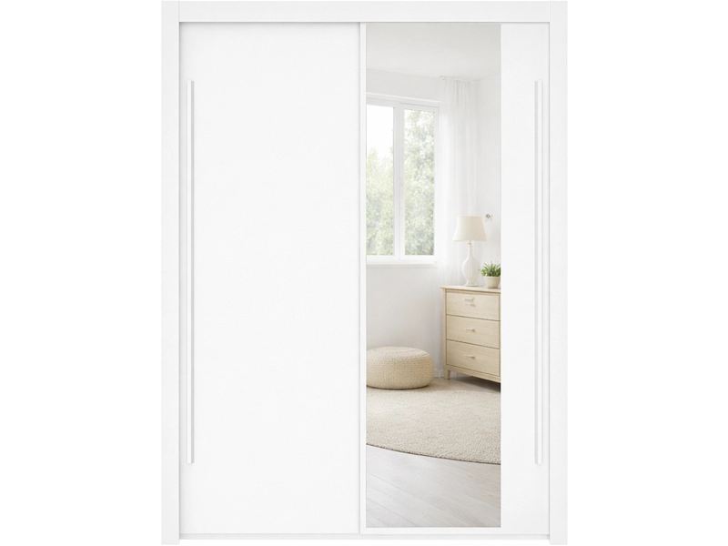 Armoire portes coulissantes QUIMPER blanc