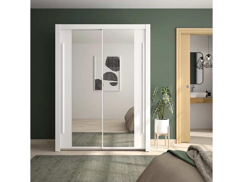 Armadio ante scorrevoli QUIMPER bianco