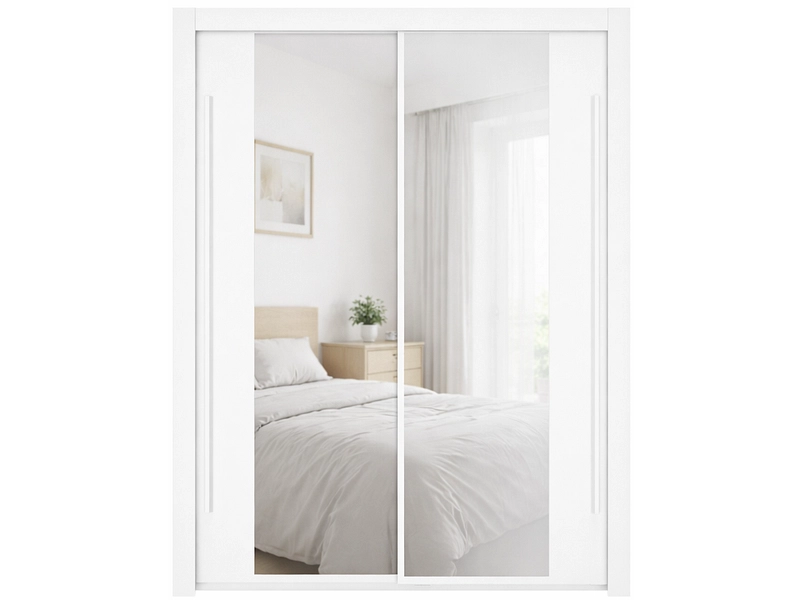 Armadio ante scorrevoli QUIMPER bianco