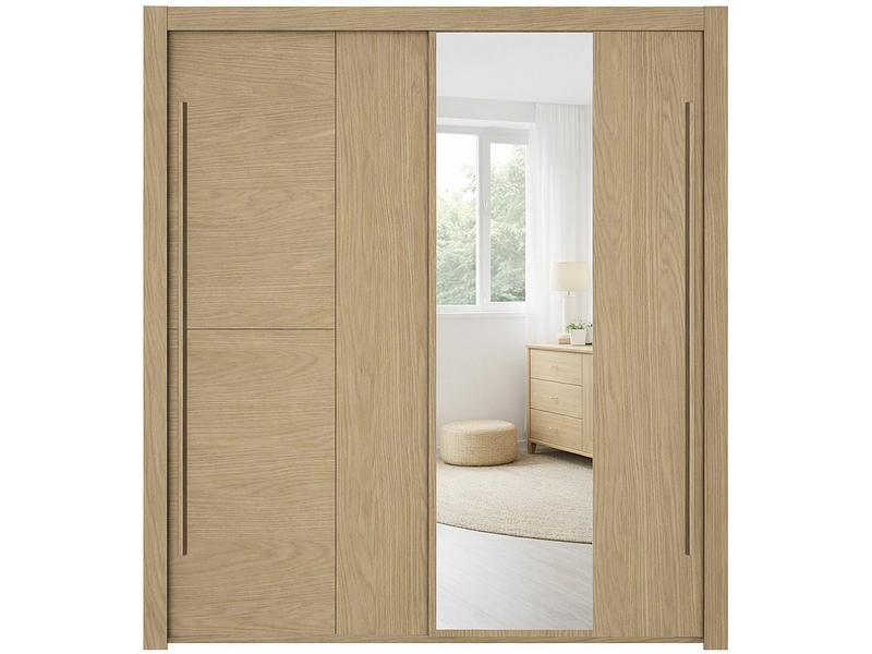 Armoire portes coulissantes QUIMPER chêne