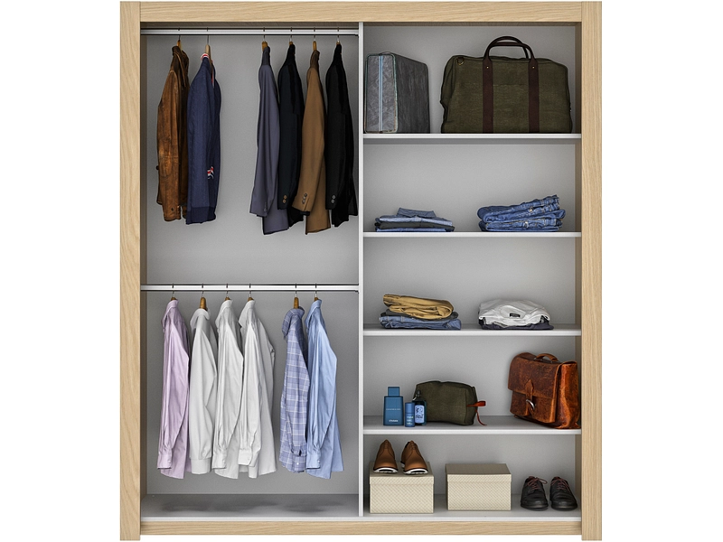 Armoire portes coulissantes QUIMPER cashmere