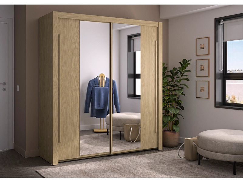 Armoire portes coulissantes QUIMPER chêne