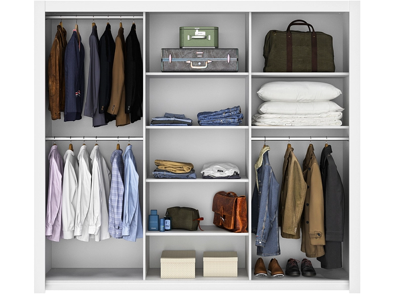 Schwebetürenschrank QUIMPER weiss