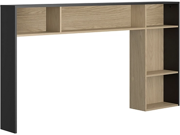 Testiera NAEL 196 cm x 22 cm x 104 cm quercia / nero