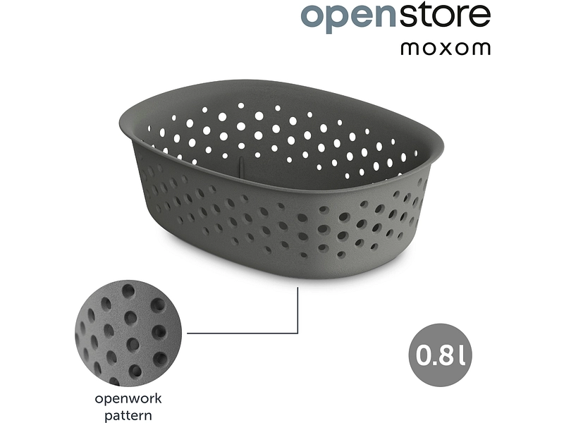 Cesto portaoggetti OPENSTORE grigio Cesto portaoggetti OPENSTORE grigio