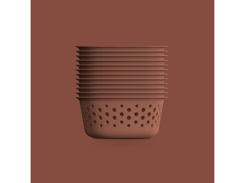 Cesto portaoggetti OPENSTORE terracotta Cesto portaoggetti OPENSTORE terracotta