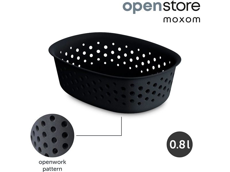 Cesto portaoggetti OPENSTORE nero Cesto portaoggetti OPENSTORE nero