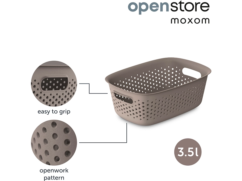 Cesto portaoggetti OPENSTORE tortora Cesto portaoggetti OPENSTORE tortora