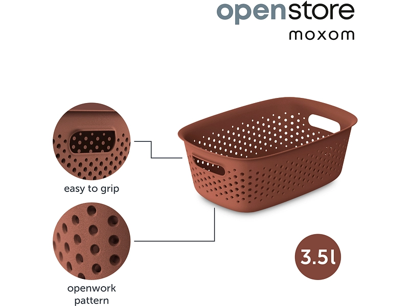 Cesto portaoggetti OPENSTORE terracotta Cesto portaoggetti OPENSTORE terracotta