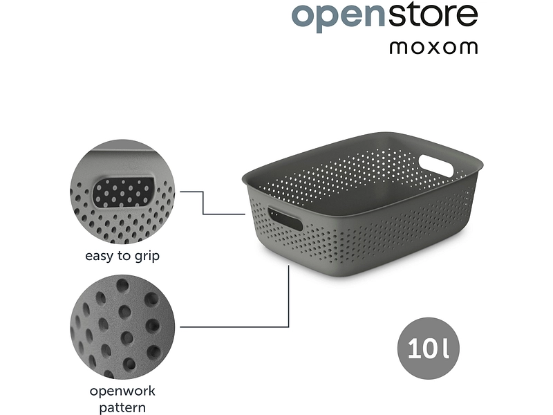 Cesto portaoggetti OPENSTORE grigio Cesto portaoggetti OPENSTORE grigio