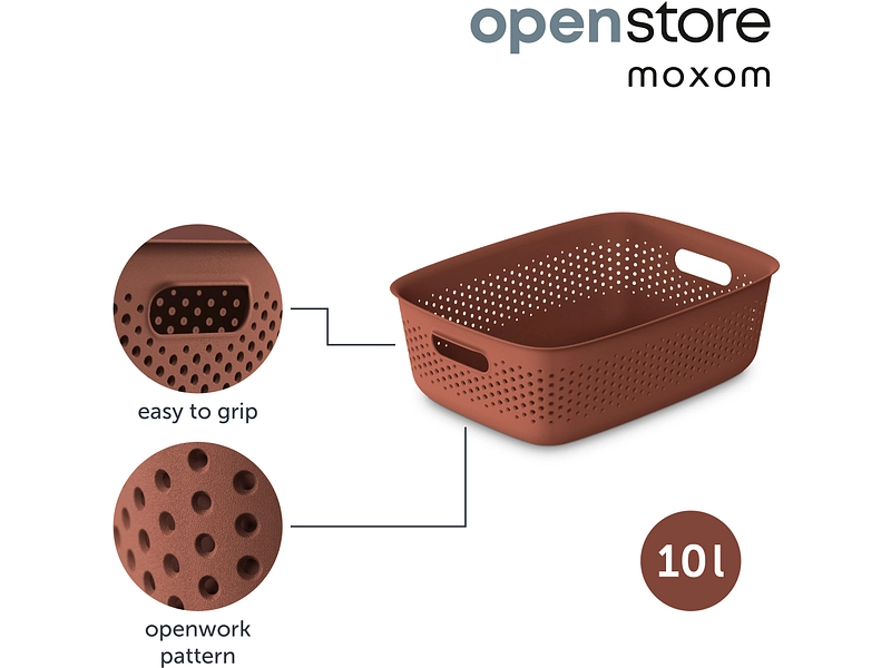 Cesto portaoggetti OPENSTORE terracotta Cesto portaoggetti OPENSTORE terracotta