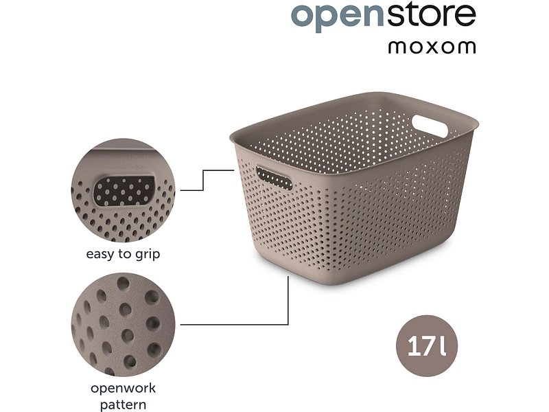 Cesto portaoggetti OPENSTORE tortora Cesto portaoggetti OPENSTORE tortora