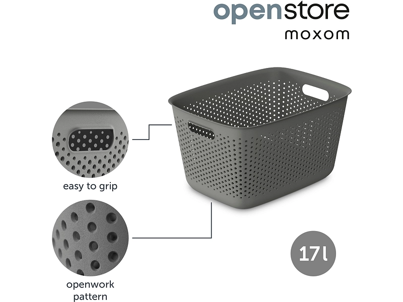 Cesto portaoggetti OPENSTORE grigio Cesto portaoggetti OPENSTORE grigio