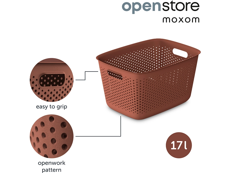 Cesto portaoggetti OPENSTORE terracotta Cesto portaoggetti OPENSTORE terracotta
