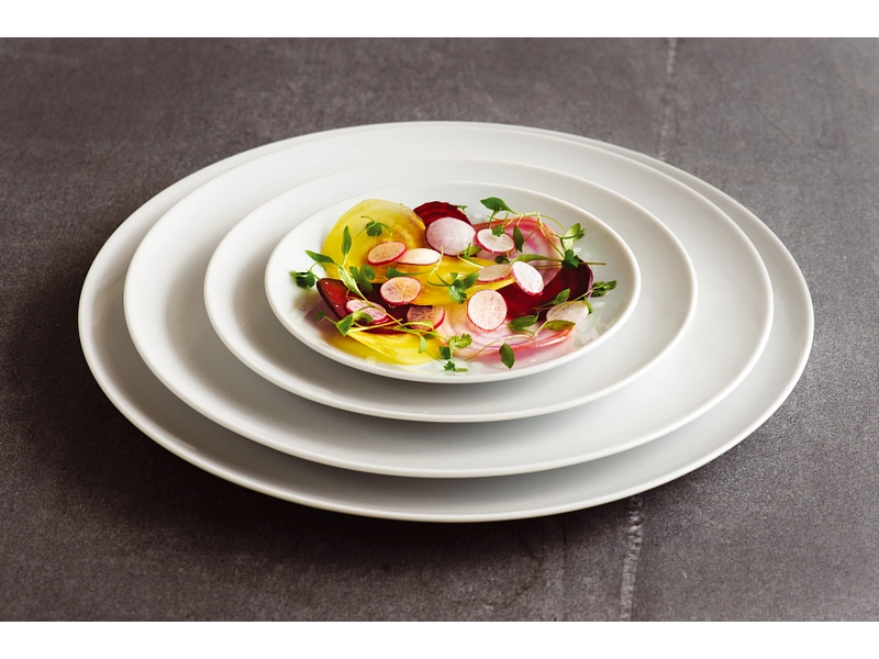 Flacher Teller PROFESSIONAL Porzellan weiss