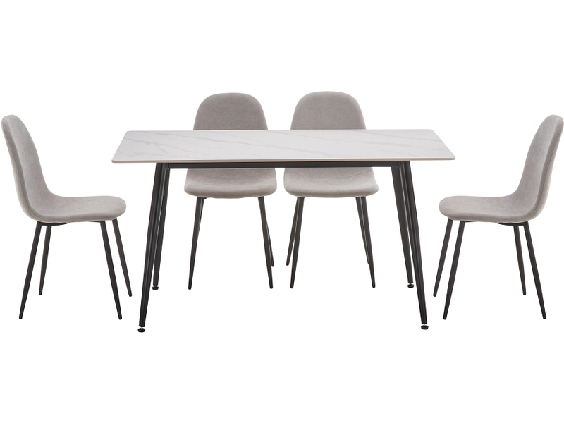 Set Tisch und 4 Stühle DINNING