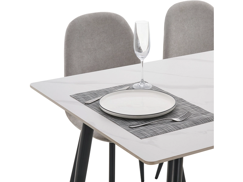 Set Tisch und 4 Stühle DINNING