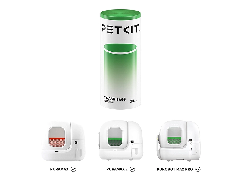 Sac poubelle PETKIT Polyéthylène de haute densité blanc