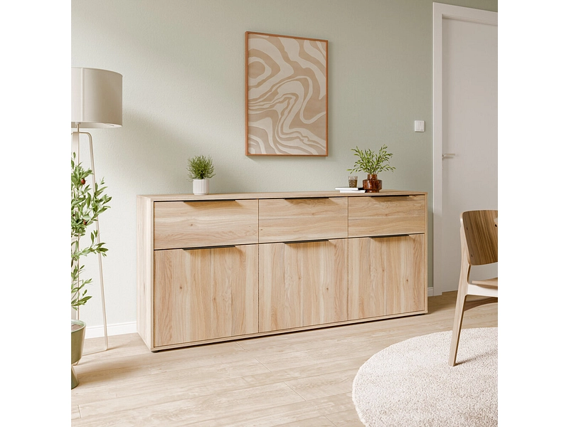 Sideboard 3 portes 3 tiroirs Sideboard 3 portes 3 tiroirs