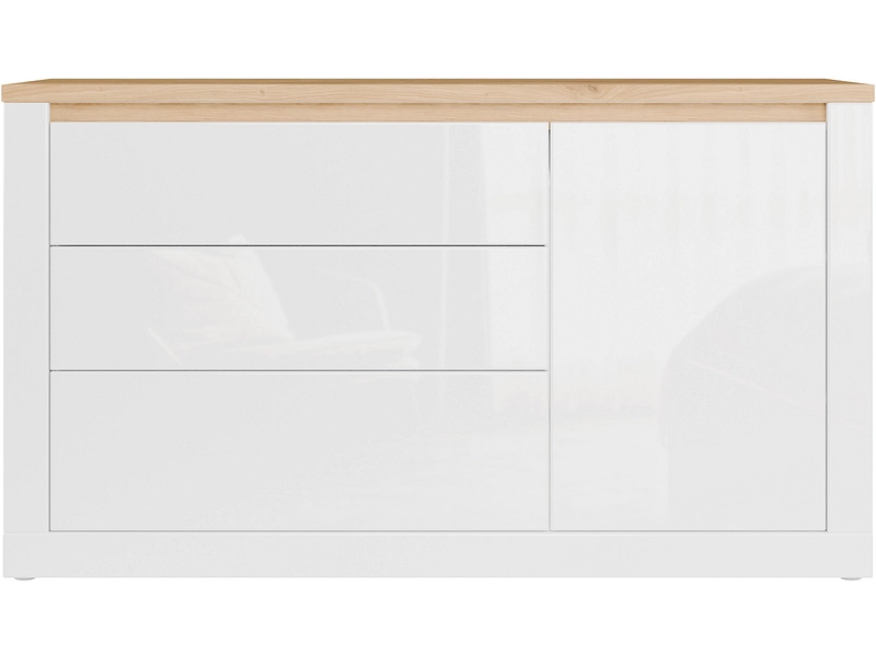 Sideboard DURAOAK 1 Tür 3 Schubladen Sideboard DURAOAK 1 Tür 3 Schubladen