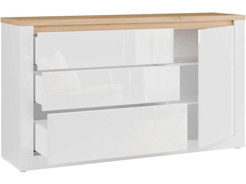 Sideboard DURAOAK 1 Tür 3 Schubladen Sideboard DURAOAK 1 Tür 3 Schubladen