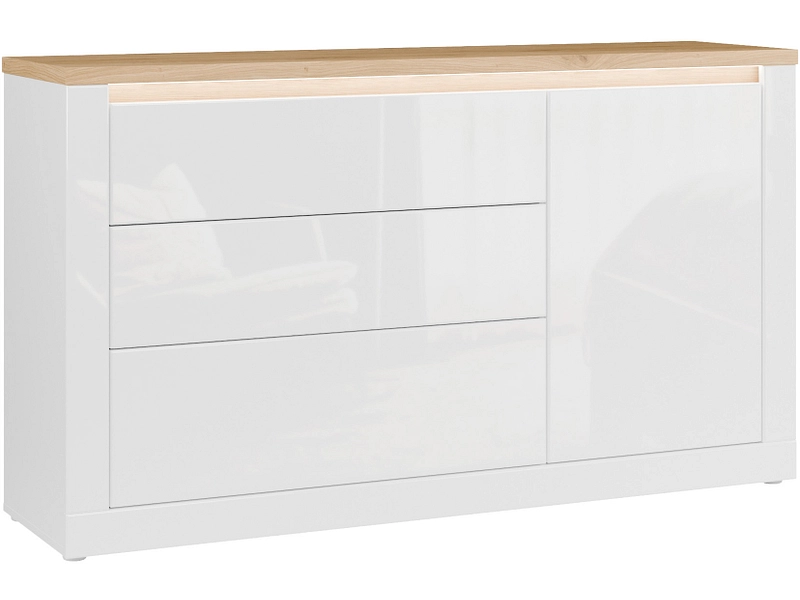Sideboard DURAOAK 1 Tür 3 Schubladen Sideboard DURAOAK 1 Tür 3 Schubladen