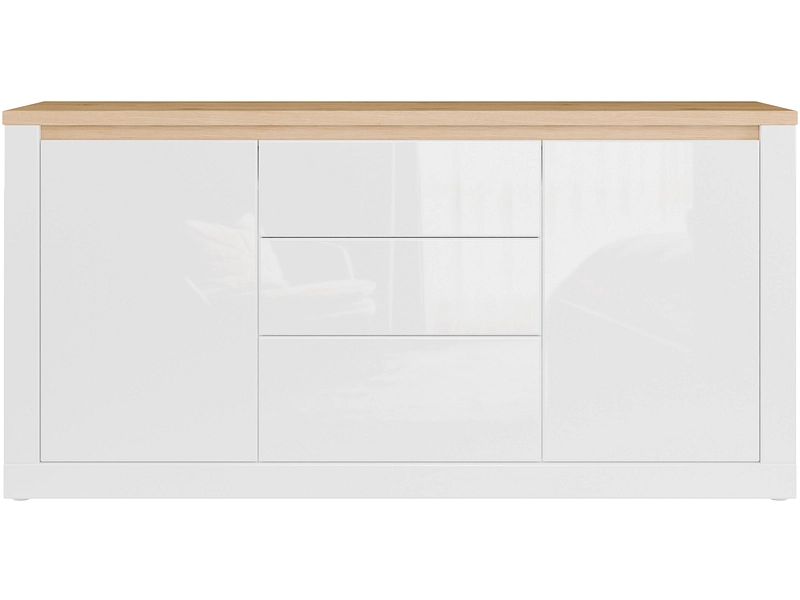 Sideboard DURAOAK 2 Türen 3 Schubladen