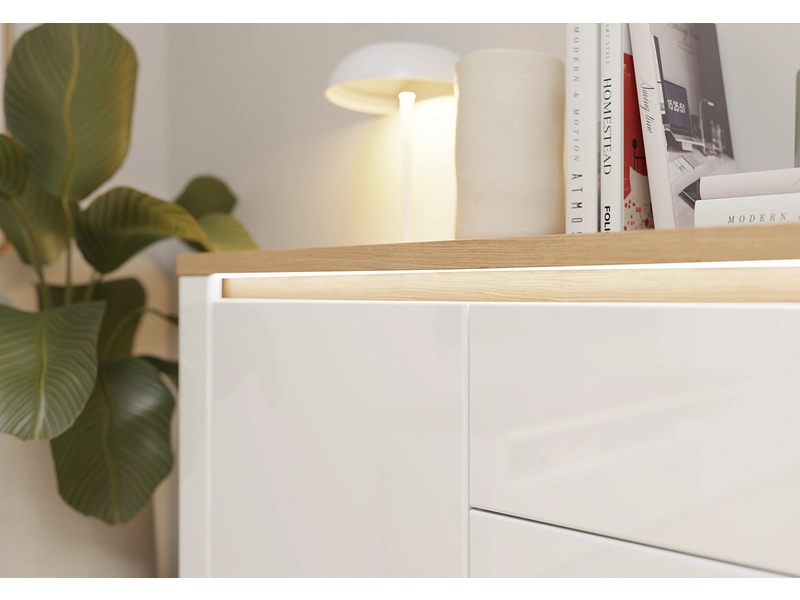 Sideboard DURAOAK 2 Türen 3 Schubladen