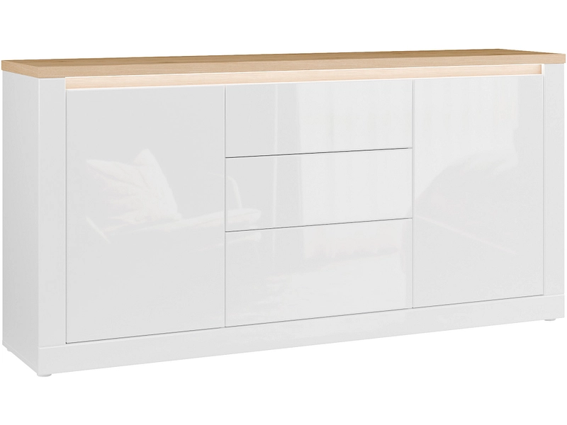Sideboard DURAOAK 2 Türen 3 Schubladen