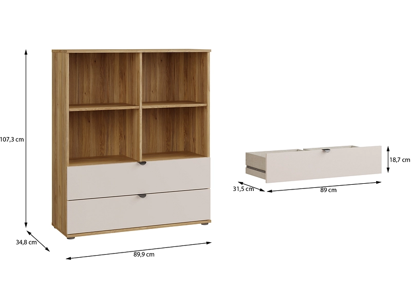 Kommode SUMICA 2 Schubladen Kommode SUMICA 2 Schubladen