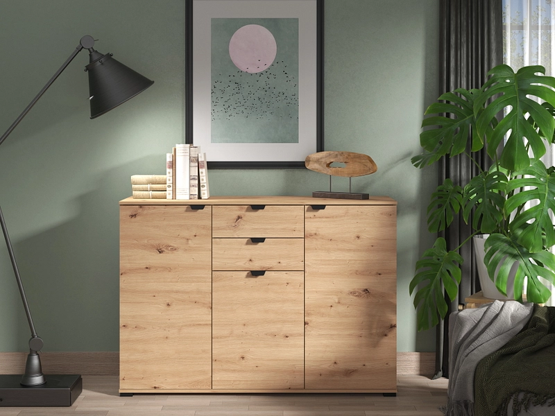Kommode DUERO 3 Türen 2 Schubladen
