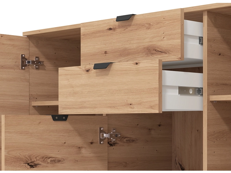 Kommode DUERO 3 Türen 2 Schubladen