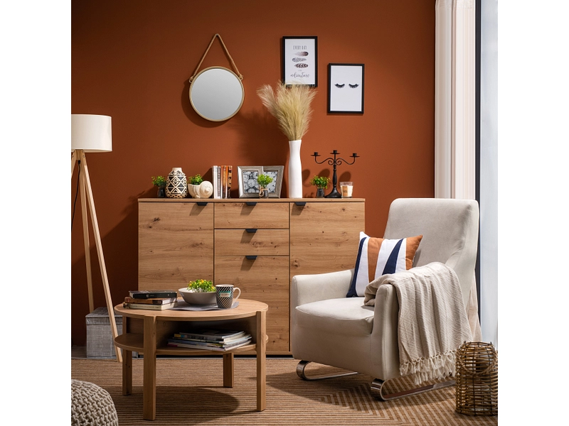 Kommode DUERO 3 Türen 2 Schubladen