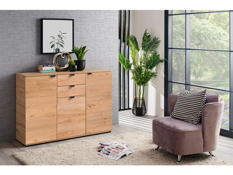 Kommode DUERO 3 Türen 2 Schubladen