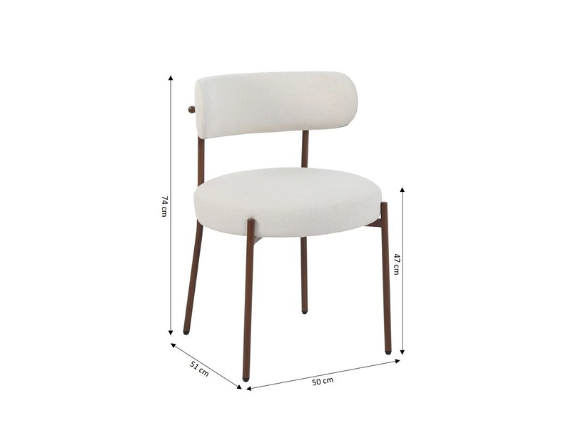 BAÏTA Set mit 2 Stühlen NOA