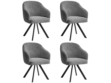 BOBOCHIC Set mit 4 Stühlen SOPHIE