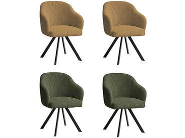 BOBOCHIC Lot de 4 chaises SOPHIE