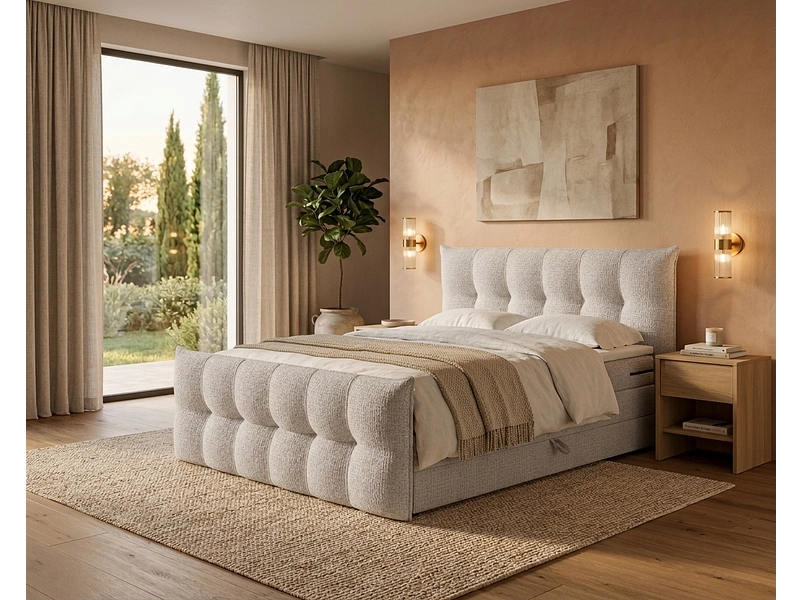 Boxspringbett ANGORA silber
